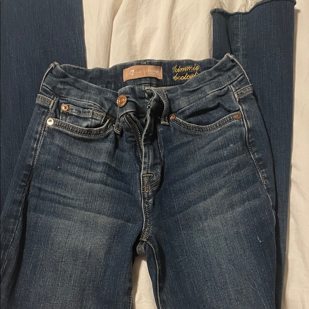 7 For All Mankind Women's Indigo Skinny Jeans